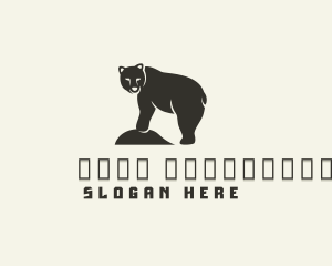 Wild Grizzly Bear Logo