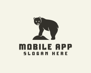 Wild Grizzly Bear Logo