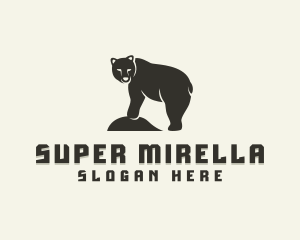 Zoo - Wild Grizzly Bear logo design