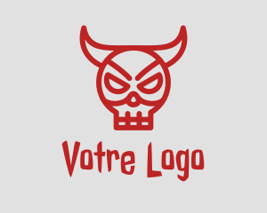 Villain - Red Bull Mask logo design
