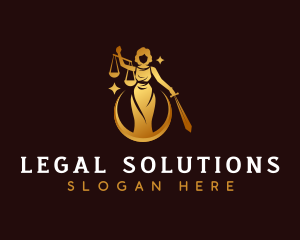 Female Legal Law logo design