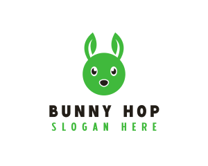 Bunny - Rabbit Bunny Leaf logo design