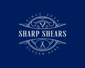 Shears - Classic Hairdresser Shears logo design