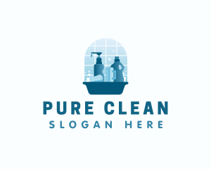 Cleaning Sanitary Janitorial logo design