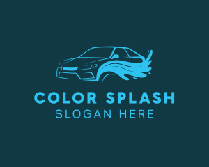 Gradient Car Wash Cleaning logo design