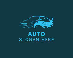 Gradient Car Wash Cleaning logo design