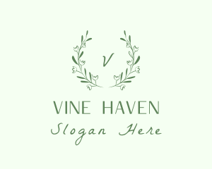 Floral Vine Decoration logo design