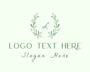 Floral Vine Decoration Logo