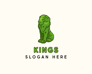 Lion Topiary Plant logo design