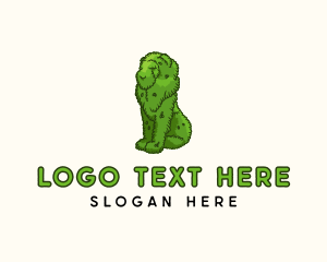 Lion Topiary Plant Logo