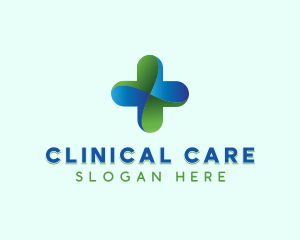 Health Clinic Cross  logo design