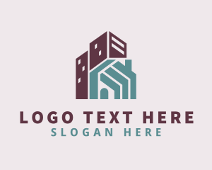 Hostel - Home & Building Property logo design