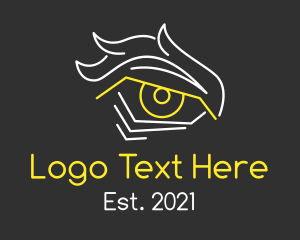 See - Intense Eye Outline logo design