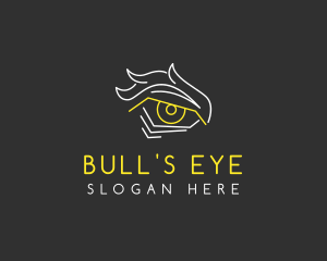 Intense Eye Outline logo design