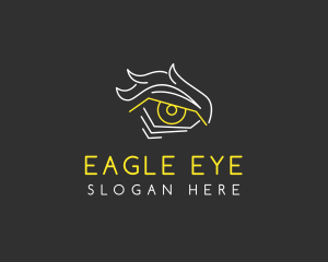 Intense Eye Outline logo design