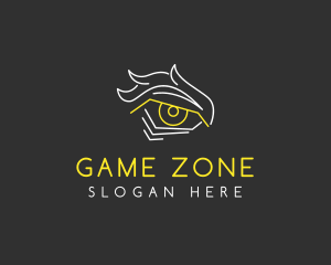 Intense Eye Outline logo design