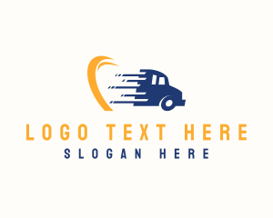Import - Logistics Truck Delivery logo design