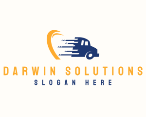 Logistics Truck Delivery Logo