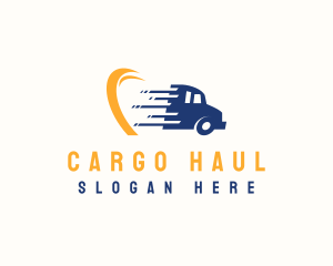 Logistics Truck Delivery logo design