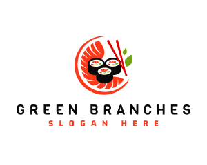 Sushi Sashimi Food Logo