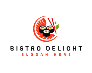 Sushi Sashimi Food logo design