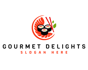 Sushi Sashimi Food logo design