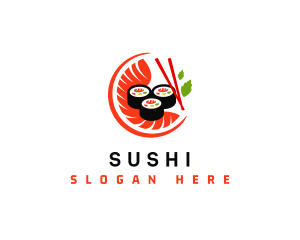 Sushi Sashimi Food logo design