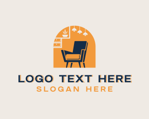 Upholsterer - Furniture Chair Decor logo design