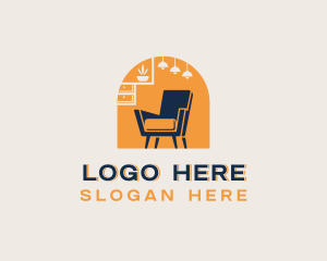 Upholstery - Furniture Chair Decor logo design