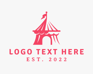 Event Rental - Carnival Tent Festival logo design