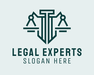 Lawyer - Lawyer Notary Scales logo design