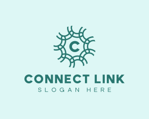 Link - Abstract Chain Network logo design