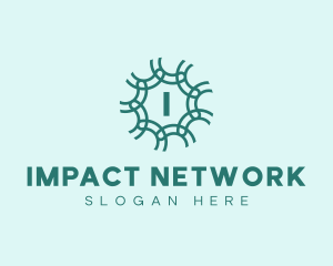 Abstract Chain Network logo design