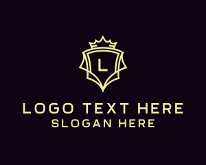 High End - Crown Royal Shield logo design