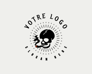 Skull Cigarette Vice Logo