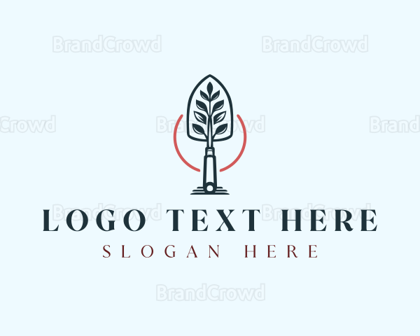 Garden Trowel Plant Logo