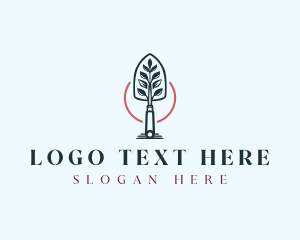 Greenhouse - Garden Trowel Plant logo design