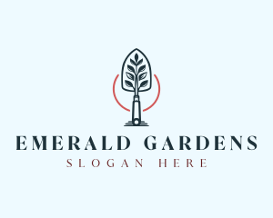 Garden Trowel Plant  logo design