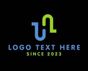 Negative Space - Modern Generic Business Letter H logo design