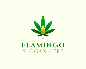 Marijuana Oil Extract logo design
