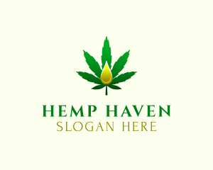 Marijuana Oil Extract logo design