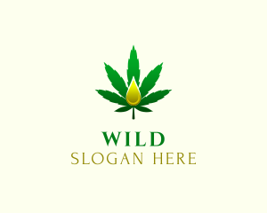 Leaf - Marijuana Oil Extract logo design