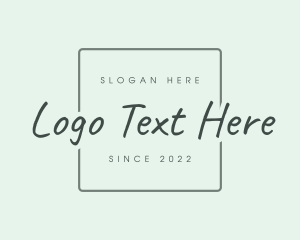 Elegant - Luxury Fashion Boutique Wordmark logo design