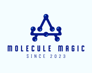 Molecule - Molecule Letter A logo design