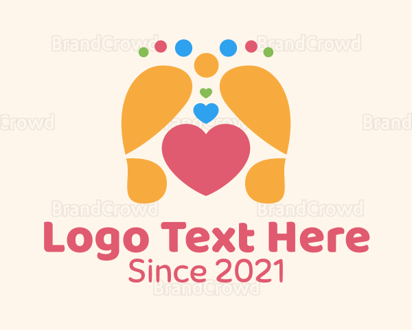Foot Massage Heart Logo