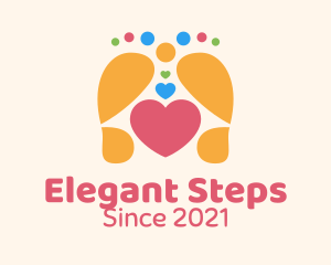 Foot Massage Heart logo design