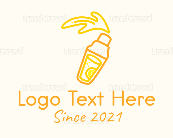 Lemon Drink Shake Logo