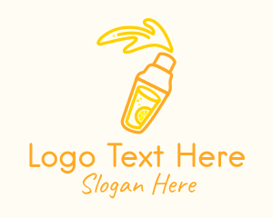 Lemon Drink Shake Logo