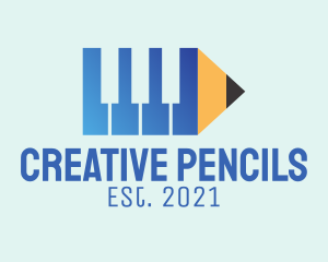 Pencil Piano Composer  logo design