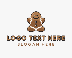 Gingerbread - Gingerbread Cookie Dessert logo design